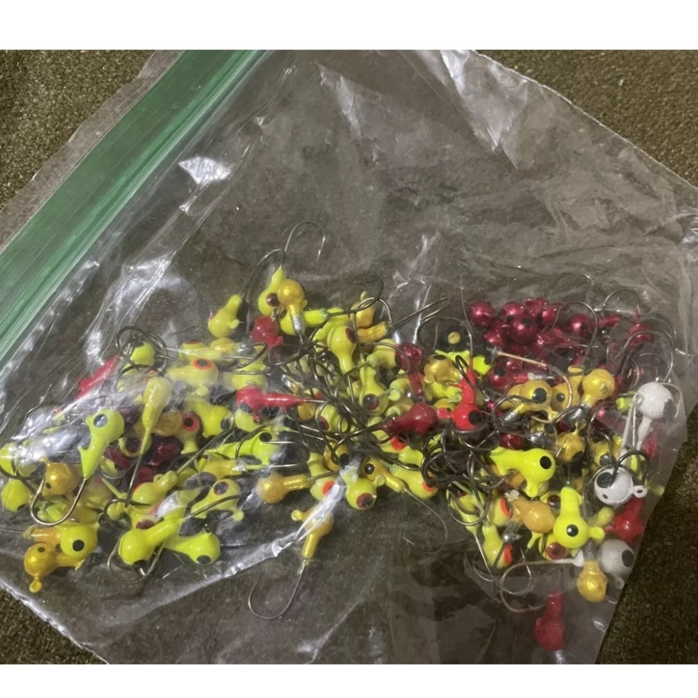 Lot of 100+ Crappie Jigheads Jig-Heads Fishing Lures NEW